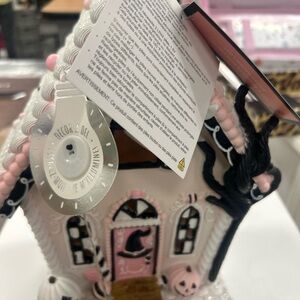Pink and Black Halloween House Decor